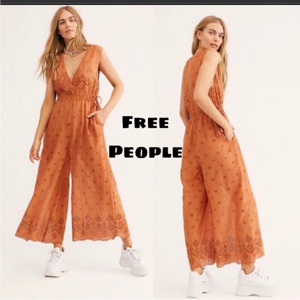 Free People Eyelet Jumpsuit\ Romper - Picture 4 of 7